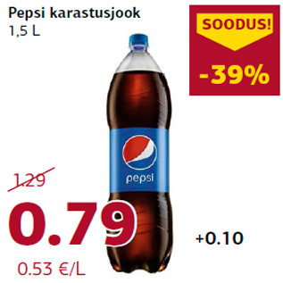 Allahindlus - Pepsi karastusjook 1,5 L
