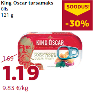 Allahindlus - King Oscar tursamaks