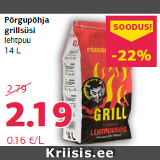 Allahindlus - Põrgupõhja grillsüsi