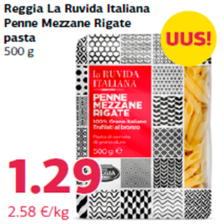 Allahindlus - Reggia La Ruvida Italiana Penne Mezzane Rigate pasta 500 g