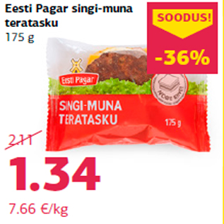 Allahindlus - Eesti Pagar singi-muna teratasku 175 g