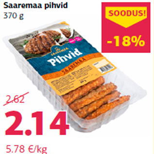 Allahindlus - Saaremaa pihvid 370 g