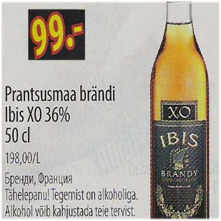 Allahindlus - Prantsusmaa brändi Ibis XO