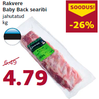 Allahindlus - Rakvere Baby Back searibi