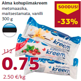 Скидка - Творожный крем Alma