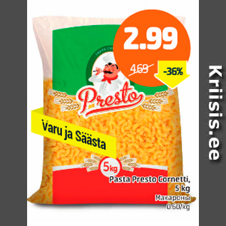 Allahindlus - Pasta Presto Cornetti, 5 kg