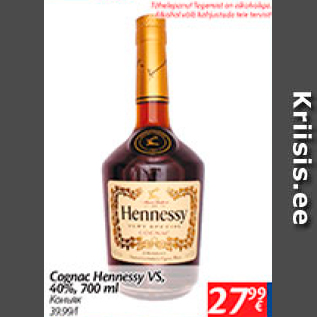 Allahindlus - Cognac Hennessy VS