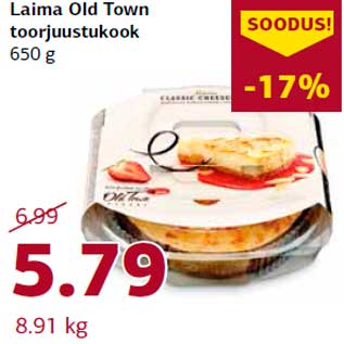 Скидка - Чизкейк Laima Old Town 650 г