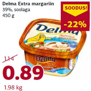 Allahindlus - Delma Extra margariin