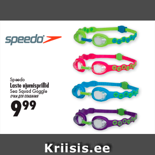 Allahindlus - Speedo Laste ujumisprillid