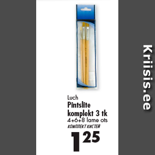 Allahindlus - Luch Pintslite komplekt 3 tk