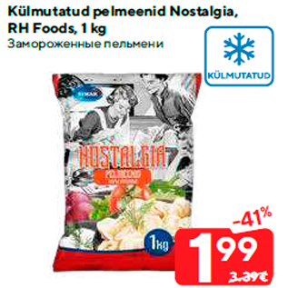 Allahindlus - Külmutatud pelmeenid Nostalgia, RH Foods, 1 kg