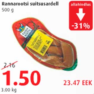 Allahindlus - Rannarootsi suitsusardell