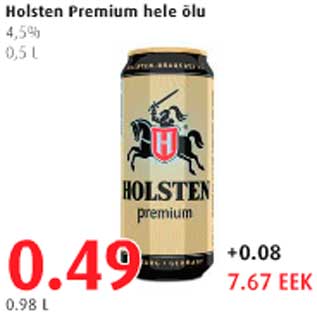 Allahindlus - Holsten Premium hele õlu