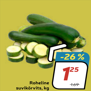 Allahindlus - Roheline suvikõrvits, kg