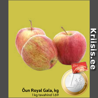 Allahindlus - Õun Royal Gala, kg