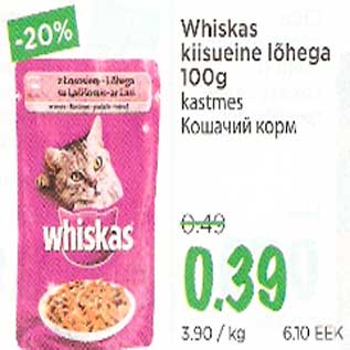 Allahindlus - Whiskas kiisueine lõhega