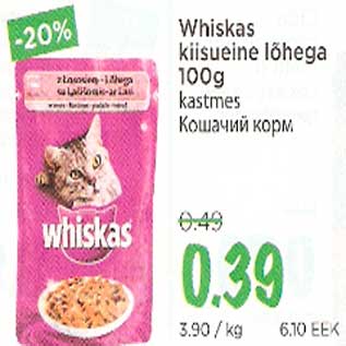 Allahindlus - Whiskas kiisueine lõhega