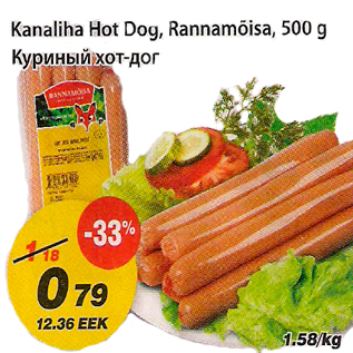 Allahindlus - Kanaliha Hot Dog,Rannamõisa