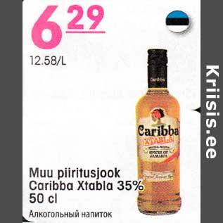 Allahindlus - Muupiiritusjook Caribba Xtabla 35% 50 cl