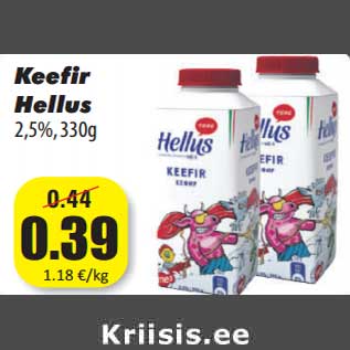 Allahindlus - Keefir Hellus 2,5%, 330g