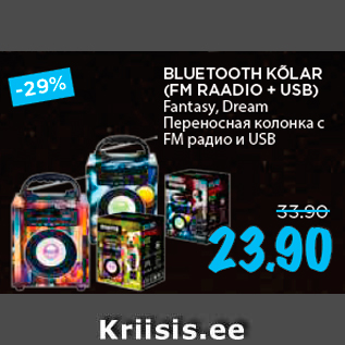 Скидка - Переносная колонка с FM радио и USB