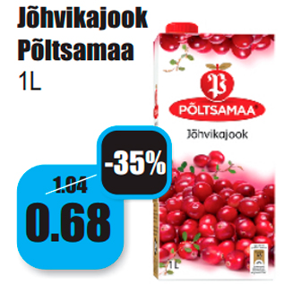Скидка - Клюквенный напиток Põltsamaa 1 л