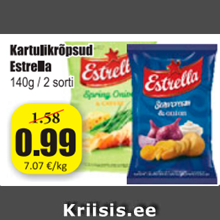 Скидка - Картофельные чипсы Estrella
