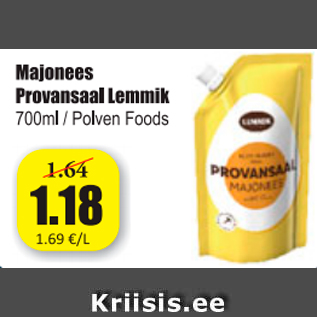 Allahindlus - Majonees Provansaal Lemmik