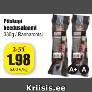 Allahindlus - Piiskopi keedusalaami