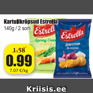 Скидка - Картофельные чипсы Estrella