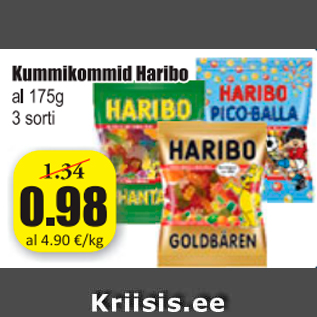 Allahindlus - Kummikommid Haribo