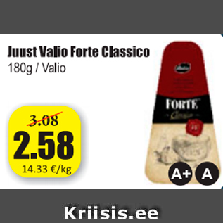 Allahindlus - Juust Valio Forte Classico