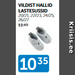 Allahindlus - VILDIST HALLID LASTESUSSID