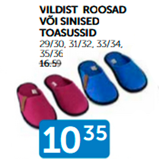 Allahindlus - VILDIST ROOSAD VÕI SINISED TOASUSSID