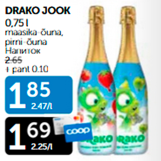 Allahindlus - DRAKO JOOK 0,75 L