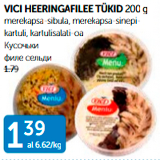 Allahindlus - VICI HEERIMGAFILEE TÜKID 200 g