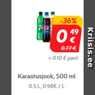 Allahindlus - Karastusjook, 500 ml