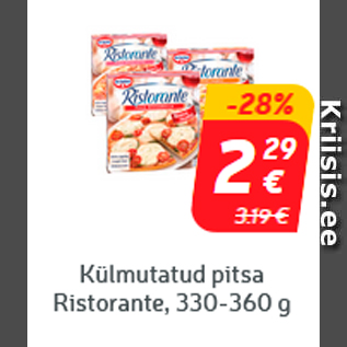 Allahindlus - Külmutatud pitsa Ristorante, 330-360 g