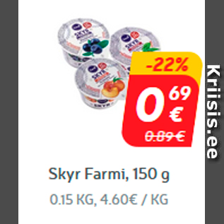 Allahindlus - Skyr Farmi, 150 g