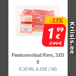 Allahindlus - Peekoniviilud Rimi, 320 g