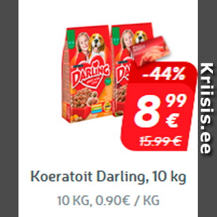 Allahindlus - Koeratoit Darling, 10 kg