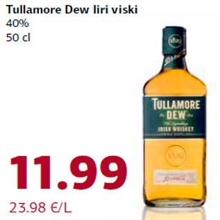 Allahindlus - Tullamore Dew Iiri viski