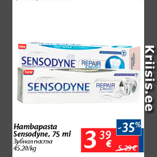 Allahindlus - Hambapasta Sensodyne, 75 ml