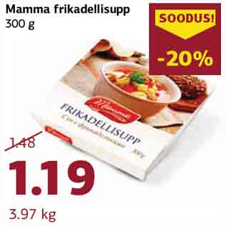 Allahindlus - Mamma frikadellisupp 300 g