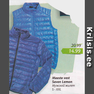 Allahindlus - Meeste vest Seven Lemon S - XXL