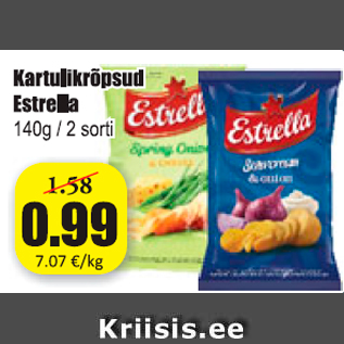 Скидка - Картофельные чипсы Estrella