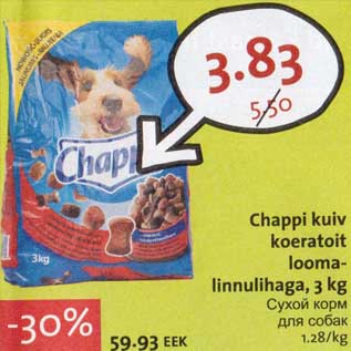 Allahindlus - Chappi kuiv koeratoit looma-linnulihaga