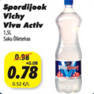 Allahindlus - Spordijook Vichy viva Activ, 1,5l