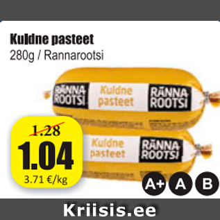 Allahindlus - Kuldne pasteet
